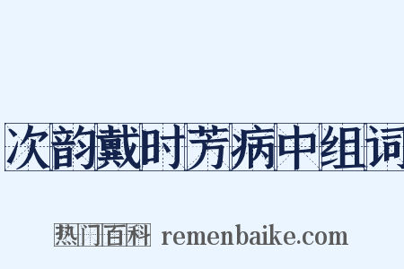 次韵戴时芳病中组词是什么意思的图片